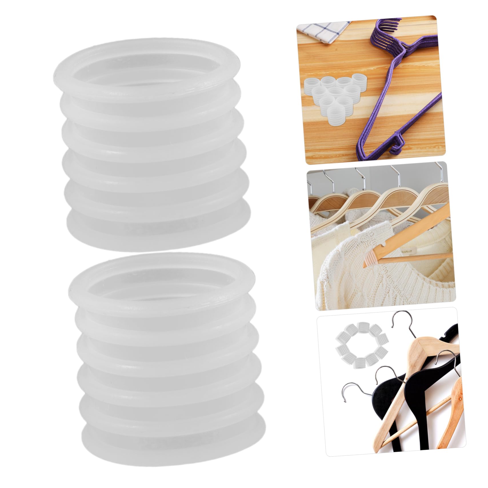 Cabilock 300piezas Fundas Antideslizantes para Perchas De Silicona Agarre para Hangers Accesorios para Ropa para Tiendas y
