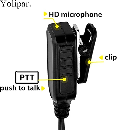 Miniatura 4 de CLS1110 CLS1410 Auricular compatible con Motorola Radio CP200 GP300 GP2000 Walkie Talkie con micrófono PTT 2 Pin Headset Kit de vigilancia de un