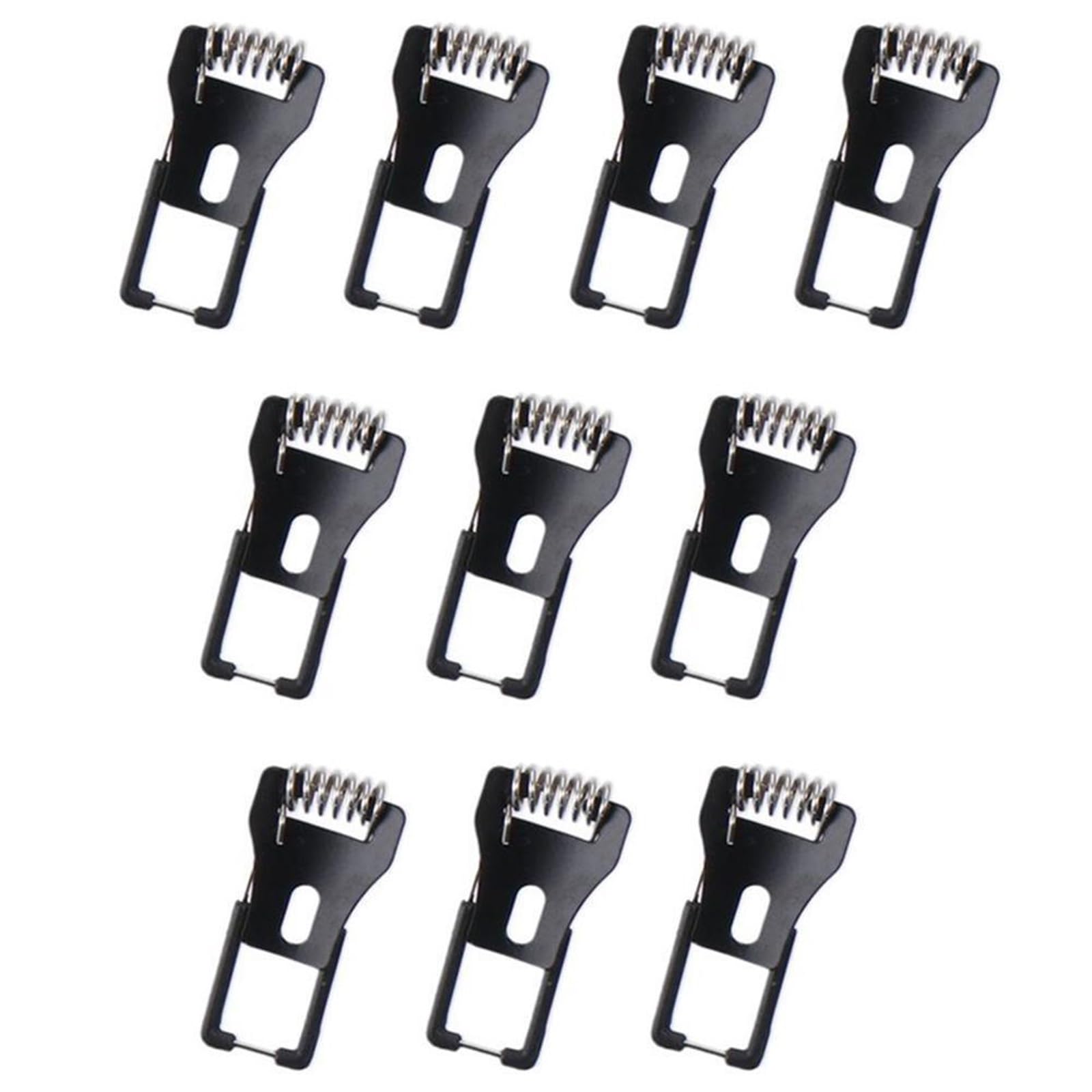Gbrcen Downlight Spring Clips 10pcs Cold-Rolled Steel Downlight Spring Bracket Silver Black Lamp Circlip Mounting Bracket 15mm 45mm