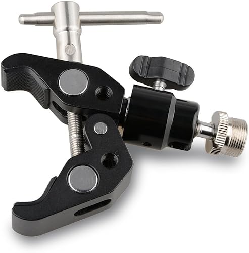 Miniatura 4 de CAMVATE Abrazadera de cangrejo articulada 1/4 mini cabeza de bola para micrófonos - 1465