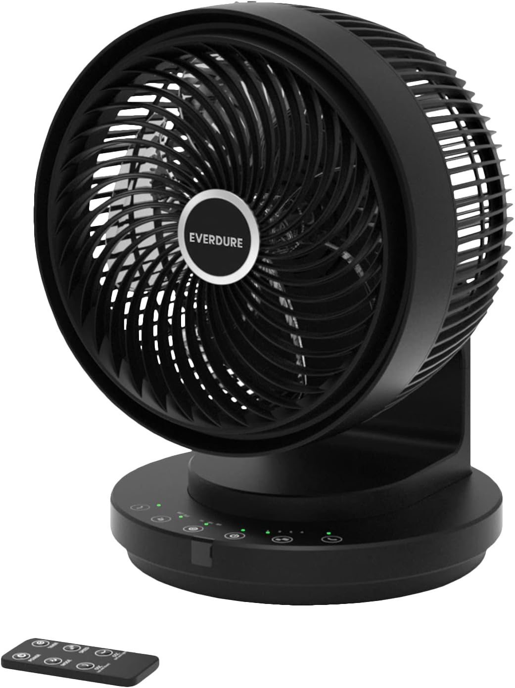 Everdure 9” Oscillating AC Desk or Table Fan, Remote