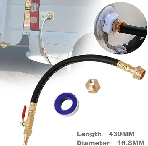 Miniatura 6 de NUHUi Kit de preparación para el invierno para autocaravana, manguera de aire, accesorios de conexión rápida, adaptador de soplado, regulador de