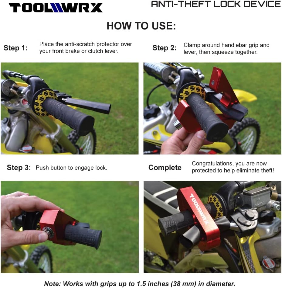 Heavy Duty ToolWRX Motorcycle Lock Anti-Theft Grip Nigeria Ubuy