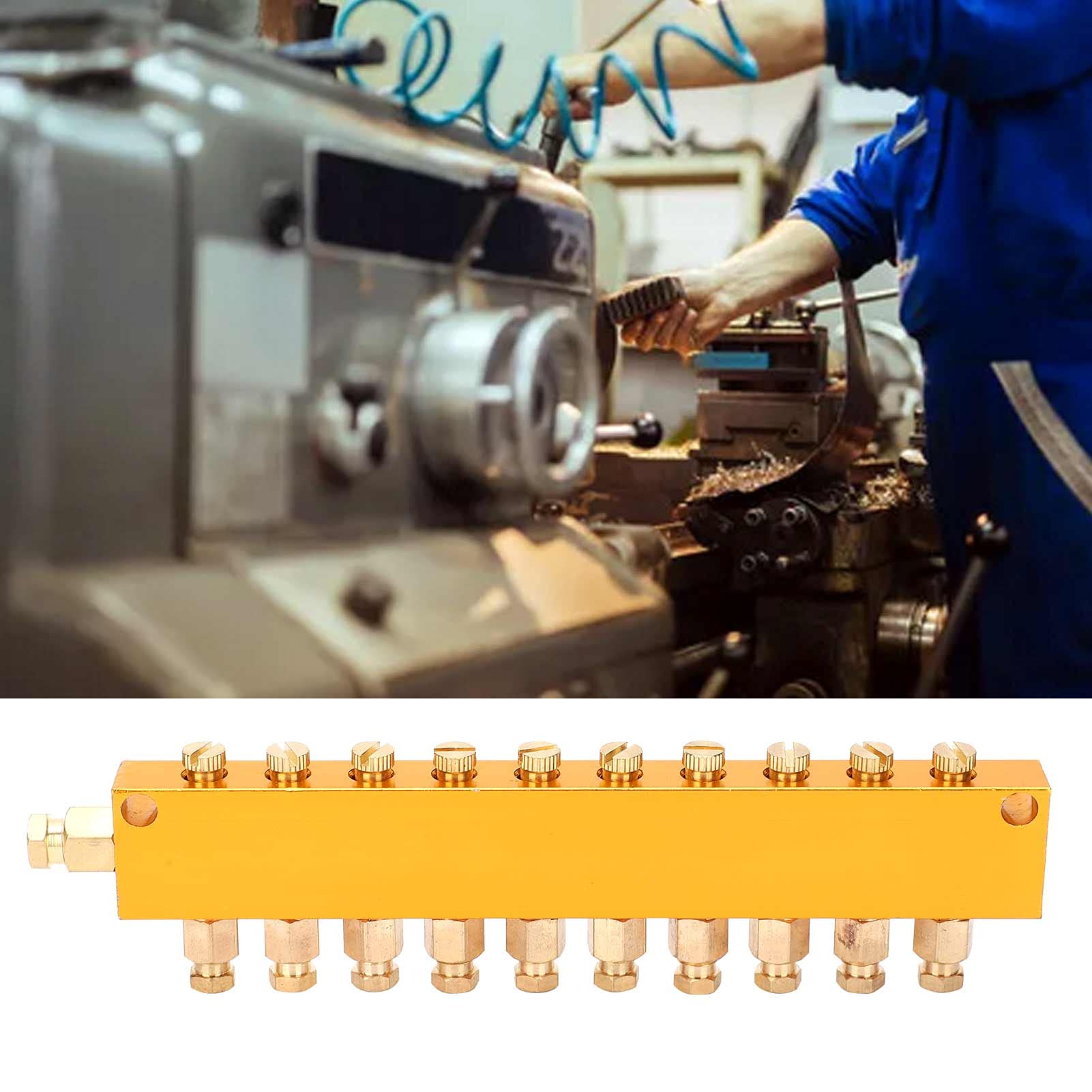Distributore di Olio, Distributore di Olio, Lubrificazione di Uscita del Separatore del Pistone 'Olio del Lubrificante Regolabile 1 Ingresso 10, O-ring della Trasmissione