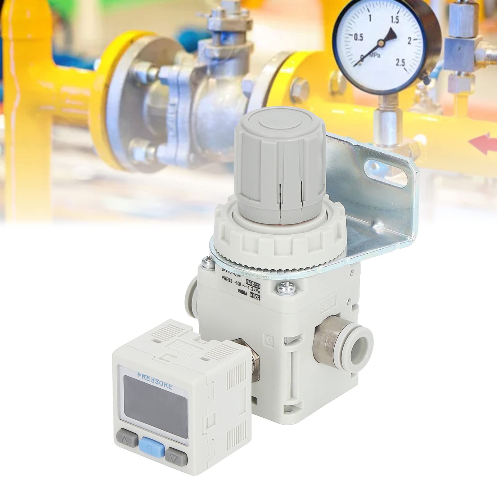 Luftdruckregler, Pneumatischer Vakuumregler Einfache Bedienung ABS -100 Bis -1,3 KPa für die Industrie