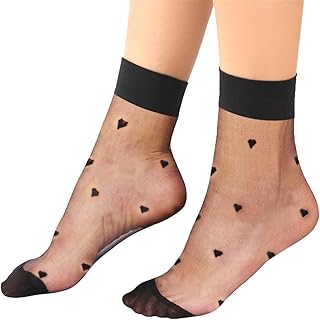 شارمين شرابات شفافة ومنقوشة بطول الكاحل للنساء