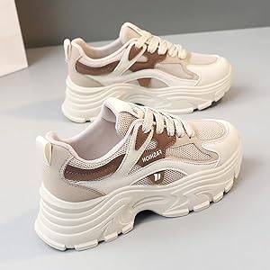 【送料&関税込】Golden  Running Sole Lace-up Sneakers Yindaity Women'S Lace Up Sneaker Ladies Sneakers Gold,9