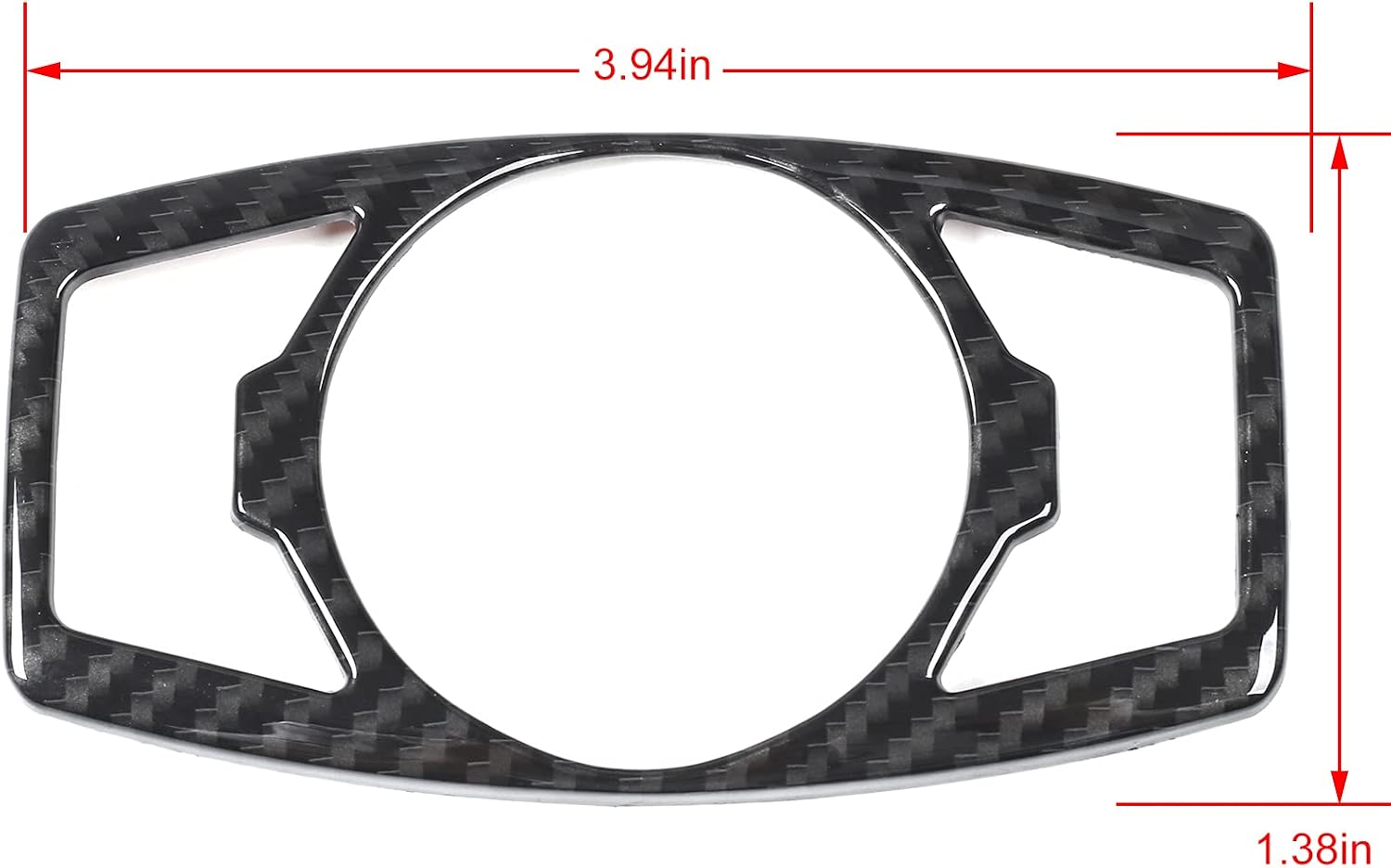 RT-TCZ Headlight Switch Button Cover Trim for Ford F150 & Mustang 2015-2022(Carbon Fiber Grain)