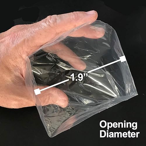 Miniatura 4 de RESILIA Bolsas de envío de plástico a prueba de fugas para peces vivos - 3" x 14" 002 mil, sello inferior doble, para peces de agua dulce y salada,