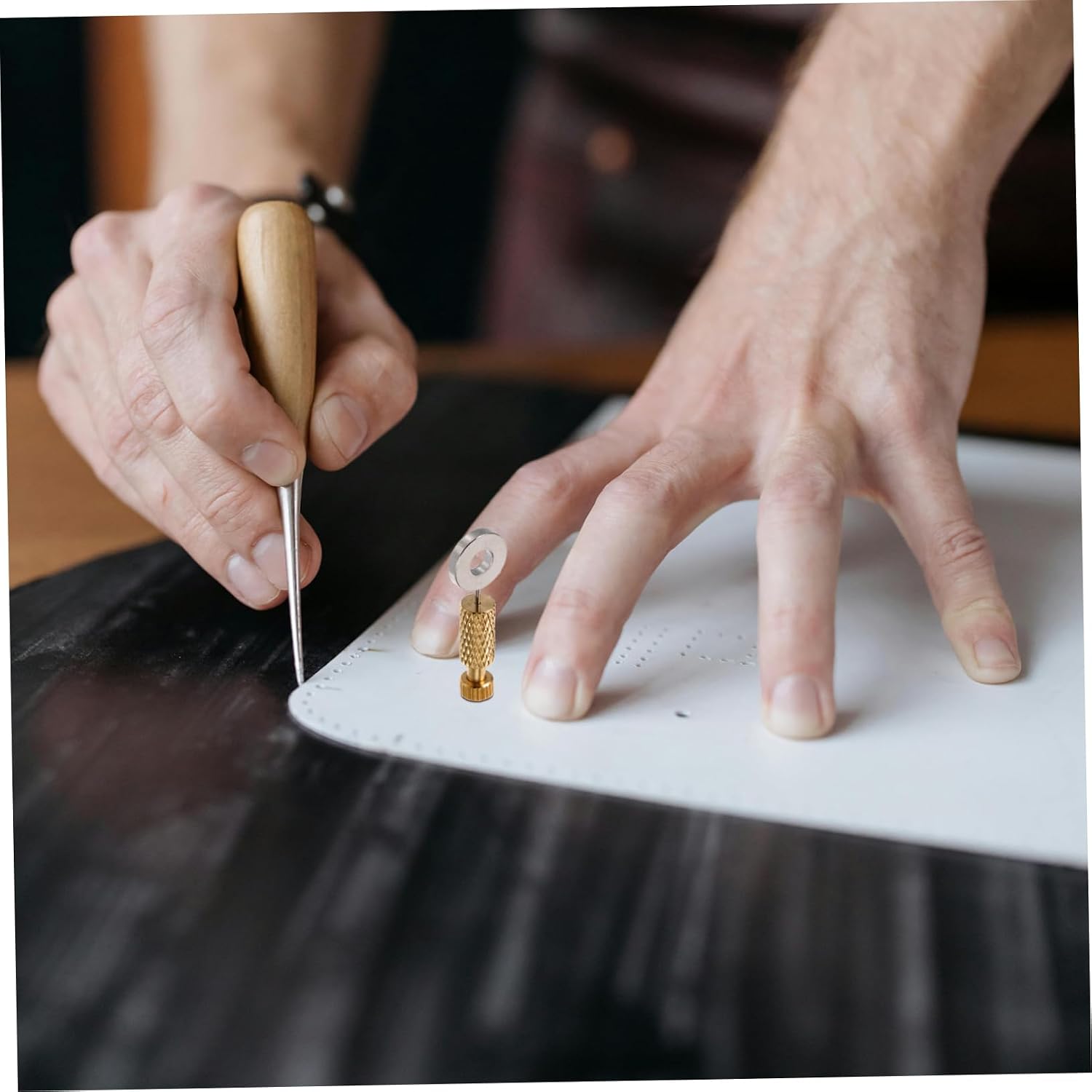jojofuny Unique Sewing Pin Leather Sewing Kit Positioning Pin for Accurate Stitching