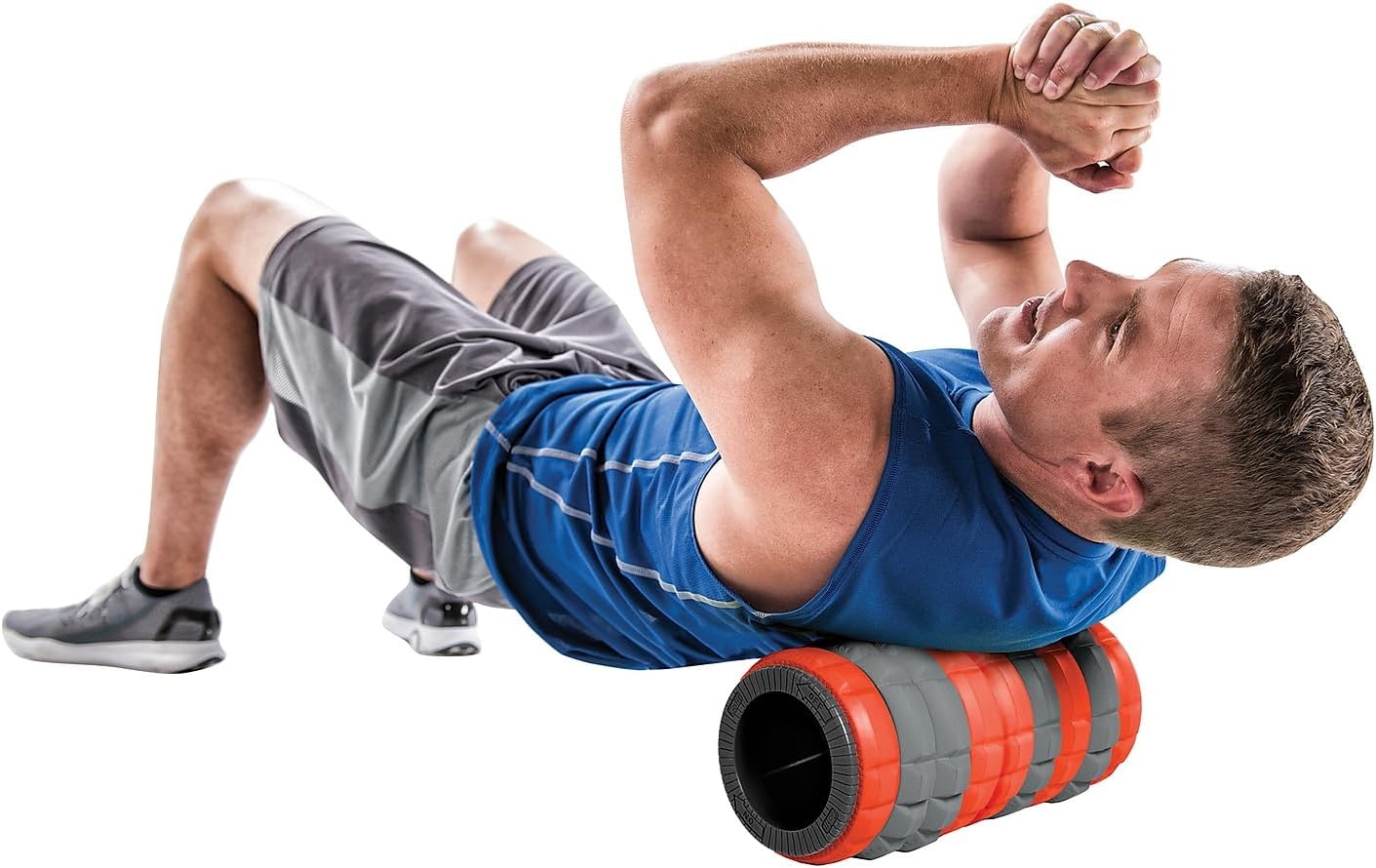 GoFit Revolve Roller – Adaptive Massage Roller with 9 Interchangeable Rings, Recovery Foam Roller for Muscle Relief, Deep Tissue Message and Trigger Point Therapy