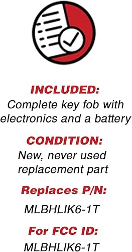 Miniatura 3 de KeylessOption Llave de encendido sin cortar para Honda Civic, CR-V 2013-2016 Honda Accord MLBHLIK6-1T 2014-2015