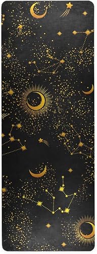 Miniatura 1 de Espacio Galaxy Constelación Yoga Mat Antideslizante Grueso Niños Eco Friendly Caucho Entrenamiento Plegable Yoga Mat Mujeres Ejercicio