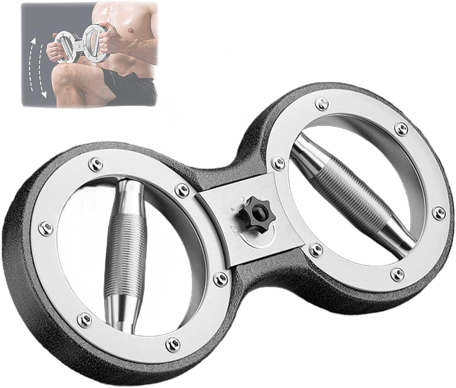 Boxing Forearm Trainer, Forearm Strengthener, 12LB Adjustable Resistance Boxing Training Equipment, Grip Strength Trainer, Twister Arm Exerciser for Men&Women with 360 Degree Rotator