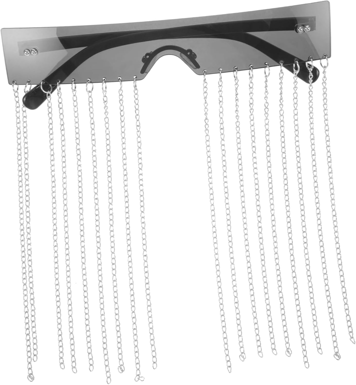 Female Sparkling Party Sunglass Fake Diamonds and Tassel Design Unique Decorative Eyewear for Men and Women for and Festive Celebrations