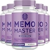 (5 Pack) Memo Master Capsules - Premium Memo Master Pills, MemoMaster Daily Memory & Focus Support, Memomaster Memory Pills All Natural Advanced Formula Health & Wellness, 300 Capsules for 5 Months