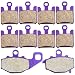 ECCPP FA369/4 FA192 Brake Pads Front and Rear Carbon Fiber Replacement Brake Pads Kits Fit for 2003-2006 Kawasaki ZX 6 RR,2003-2007 ZX 6 R (ZX 636 B1/B2/C1/C6F/D6F),2004-2006 ZX-10 R