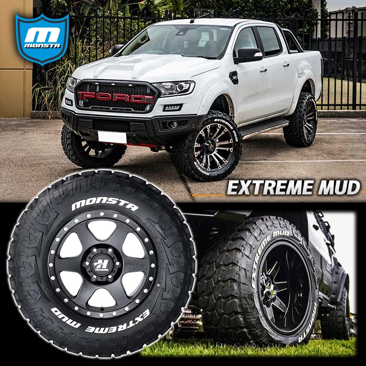 Amazon | MONSTA EXTREME MUD 35x12.50R20 121Q LT RWL ホワイトレター