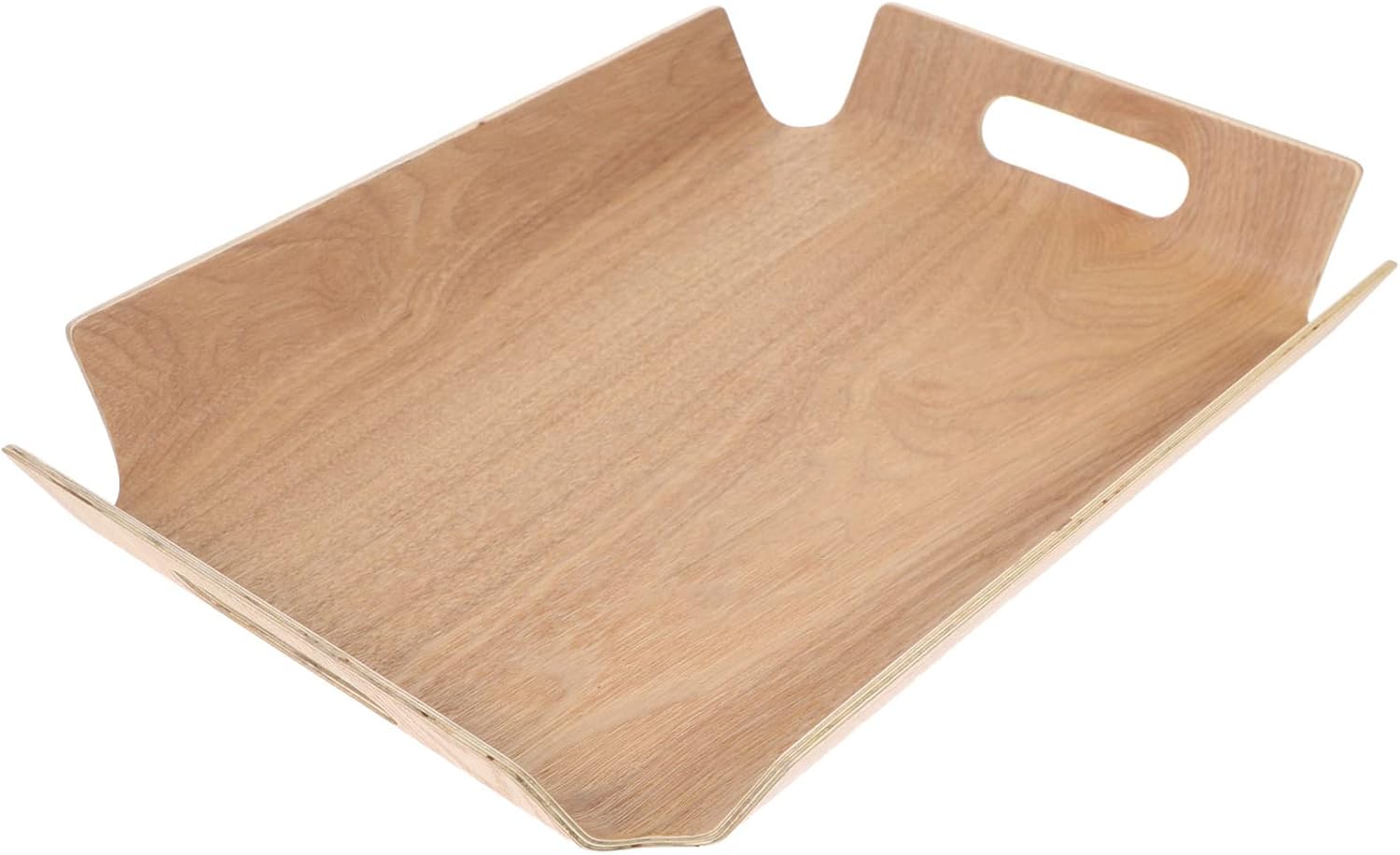 OUNONA Ash Tray Kitchen Gadgets Tea Cup Holder Serving Tray Storage Wood Fruits Decorative Bread Food Serving Plate Snack Severing Multipurpose Food Teaware