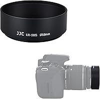 Vista 10 de JJC Parasol de lente de metal de aluminio estándar de montaje atornillado de 2.835 in para lentes con rosca de filtro frontal de 2.835 in para Canon