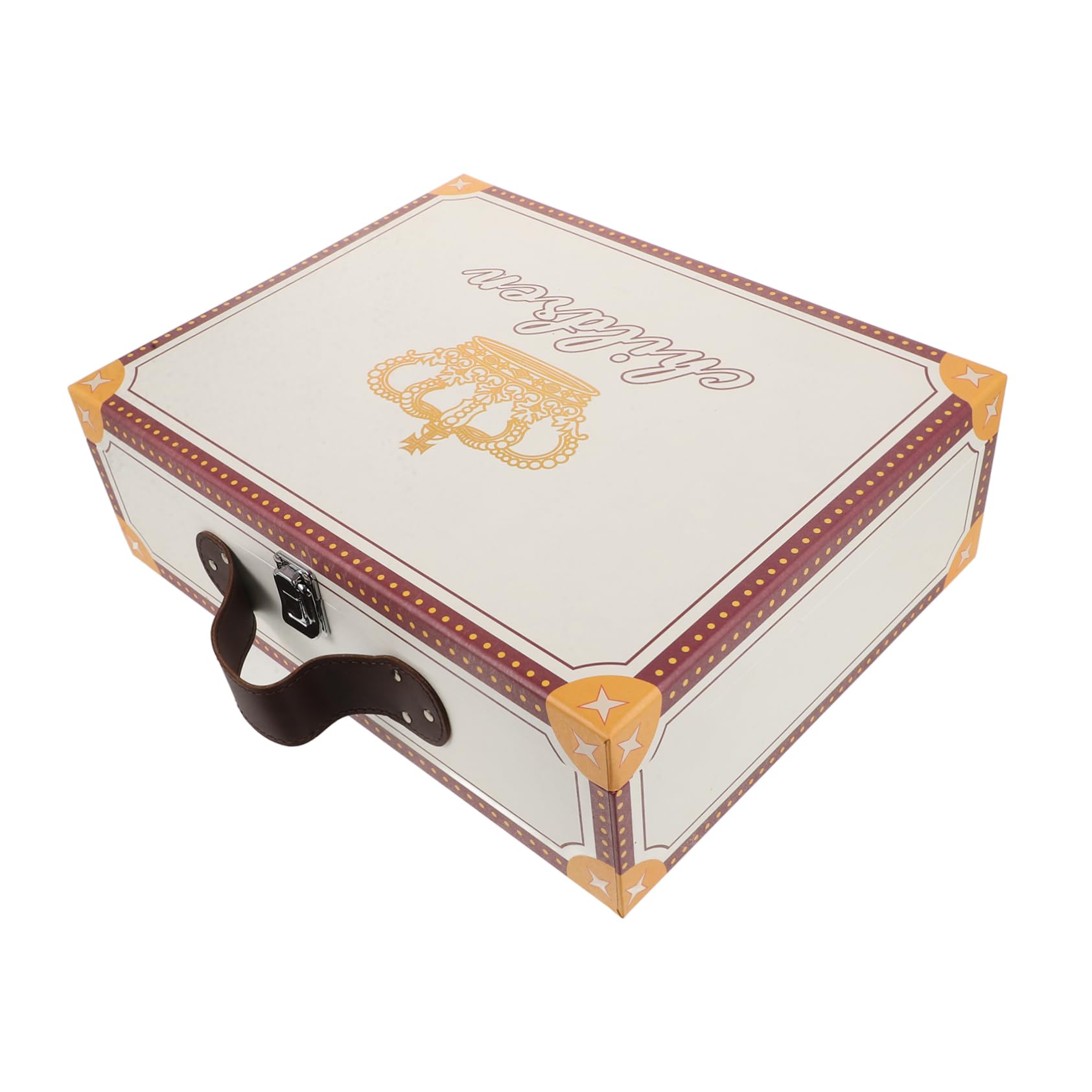 Gadpiparty Kleiner Tragbarer Handkoffer Geschenkbox Aus Dickem Papier Dekorative Gastgeschenkbox Für Hochzeitsfeier Tischdeko Leichte Bonboniere Für Geburtstags Und Festtagsgeschenke