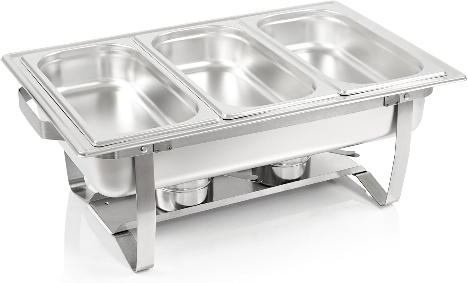 Placcato oro alcool a griglia singola per sala da pranzo,Pasti Chafing Dish | Contenitore caldo in acciaio inox | Caldaia | Caldaia per ristorazione, buffet e feste
