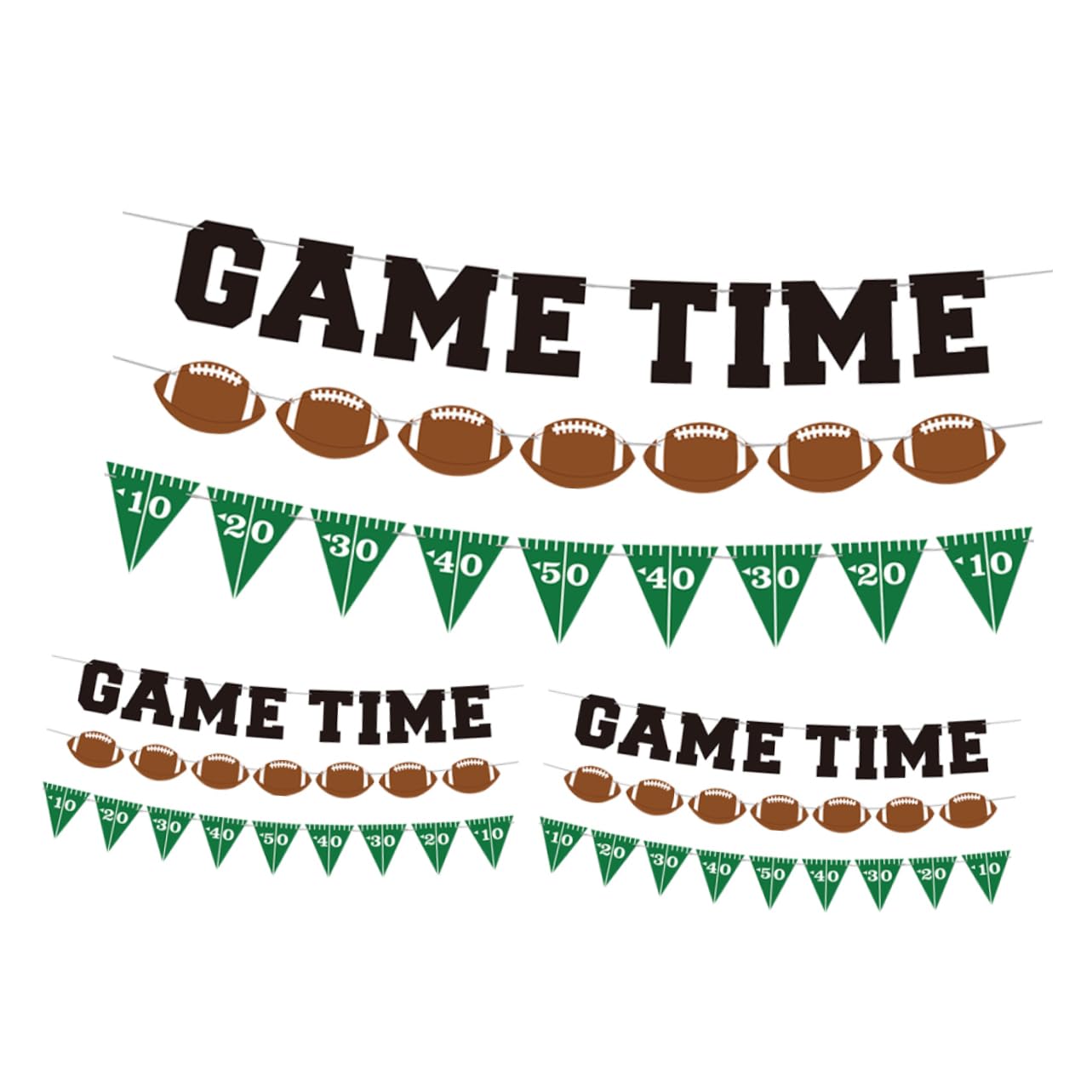 Bannière rugby papier pour décorer une fête d'anniversaire facilement
