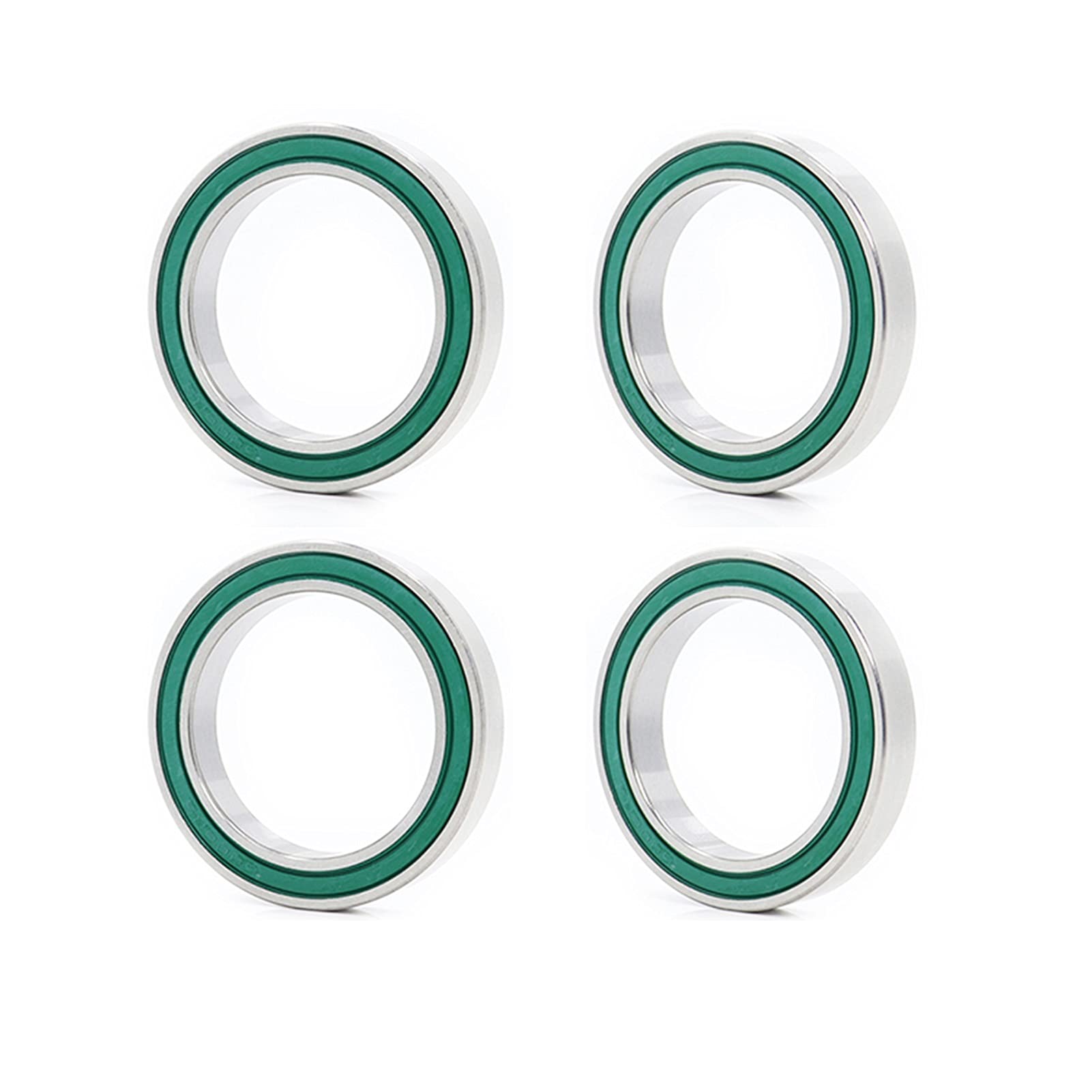 XRKJKQIDG 4PCS 6806-2RS Ball Bearing 30 * 42 7mm Chrome Steel Double Sealed 6806RS Bearings for Bicycle BB90 Bracket Bottom