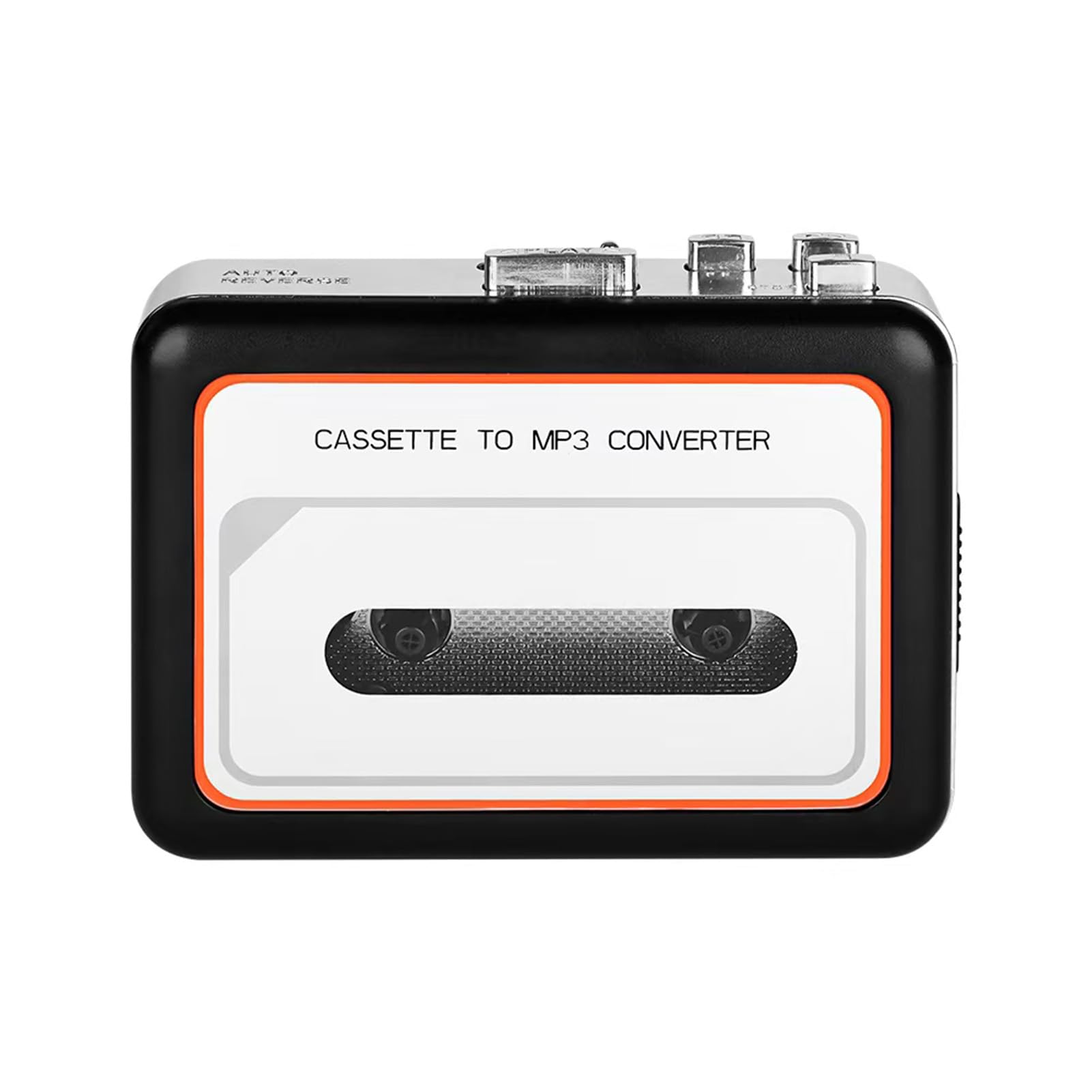Yoidesu Cassette Player, Protable Cassette to MP3 Converter with Dual Speakers, Earphone Jack, USB2.0 Port, Stereo Sound Tape Player (Black)