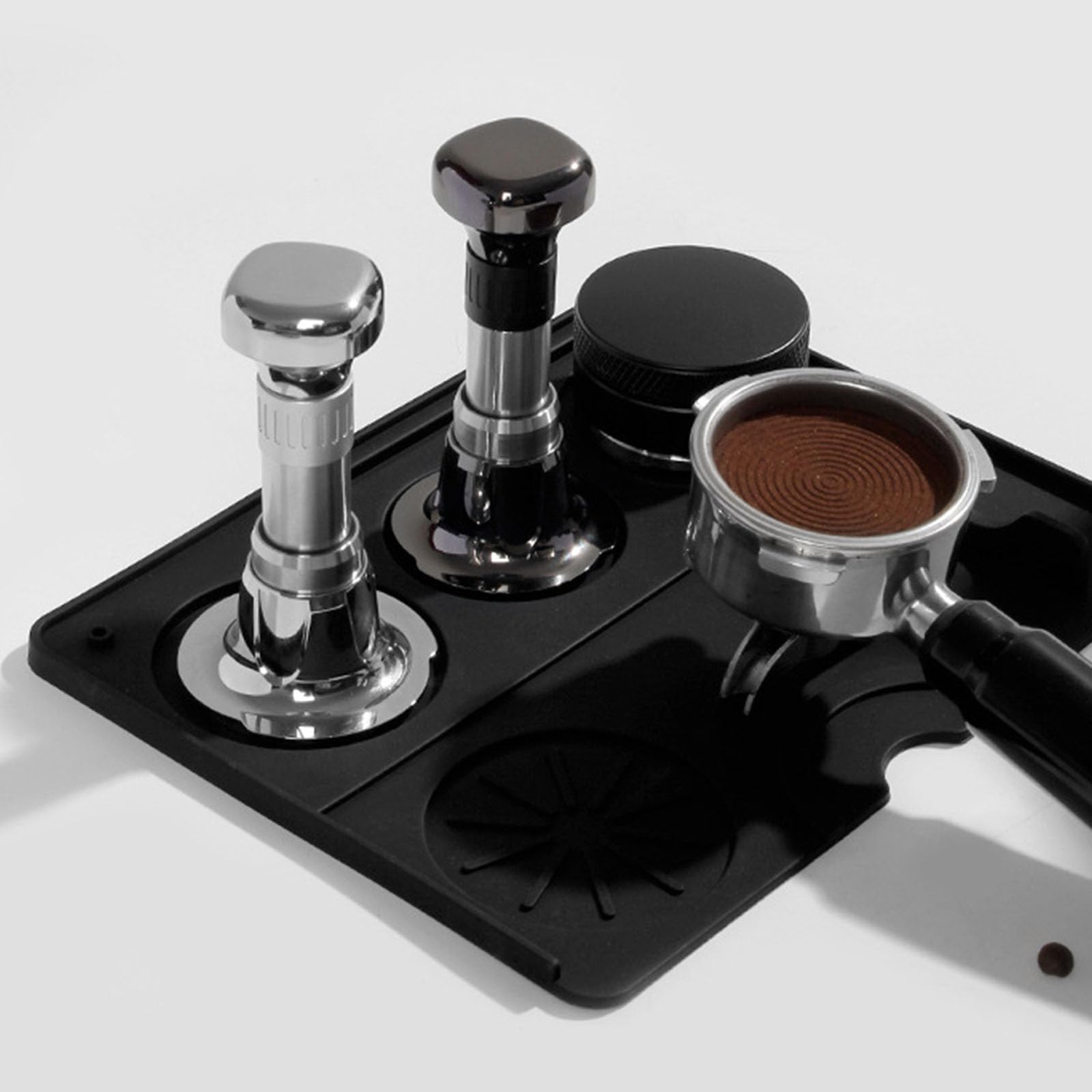 Kaffee Boden Manipulation 304 Edelstahl Basis Federmechanismus Konsistentes Druck Espresso Tamping Werkzeug Ergonomische Kaffeezubehör