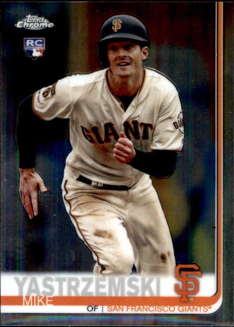 2019 Topps Update Chrome #49 Mike Yastrzemski San Francisco Giants Rookie Baseball Card