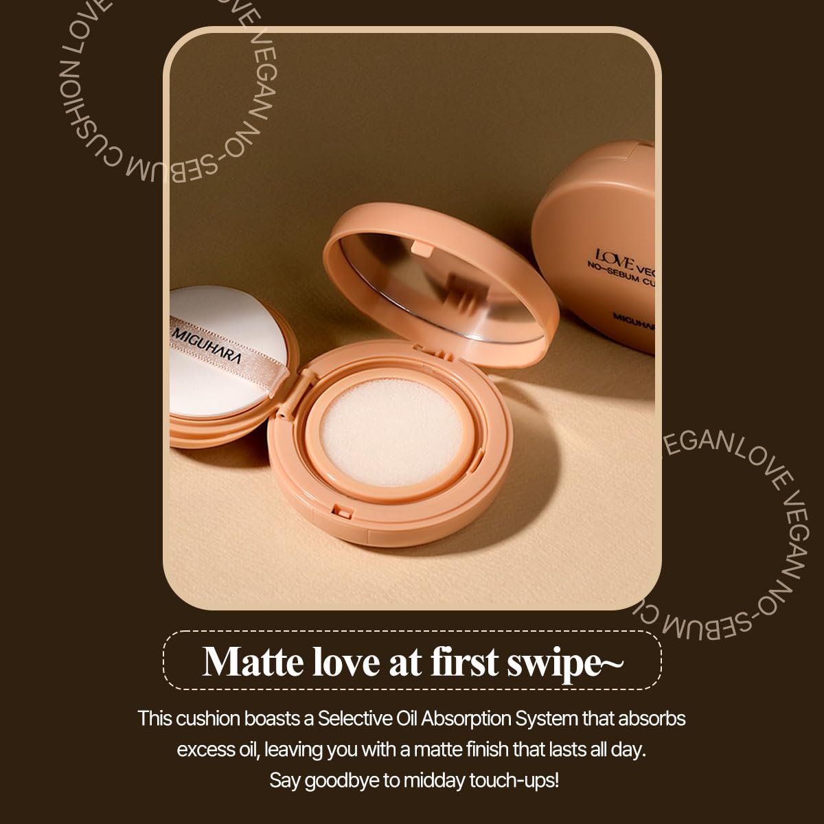 Amazon.com : LOVE Vegan No-Sebum Cushion | K-Beauty No Sebum