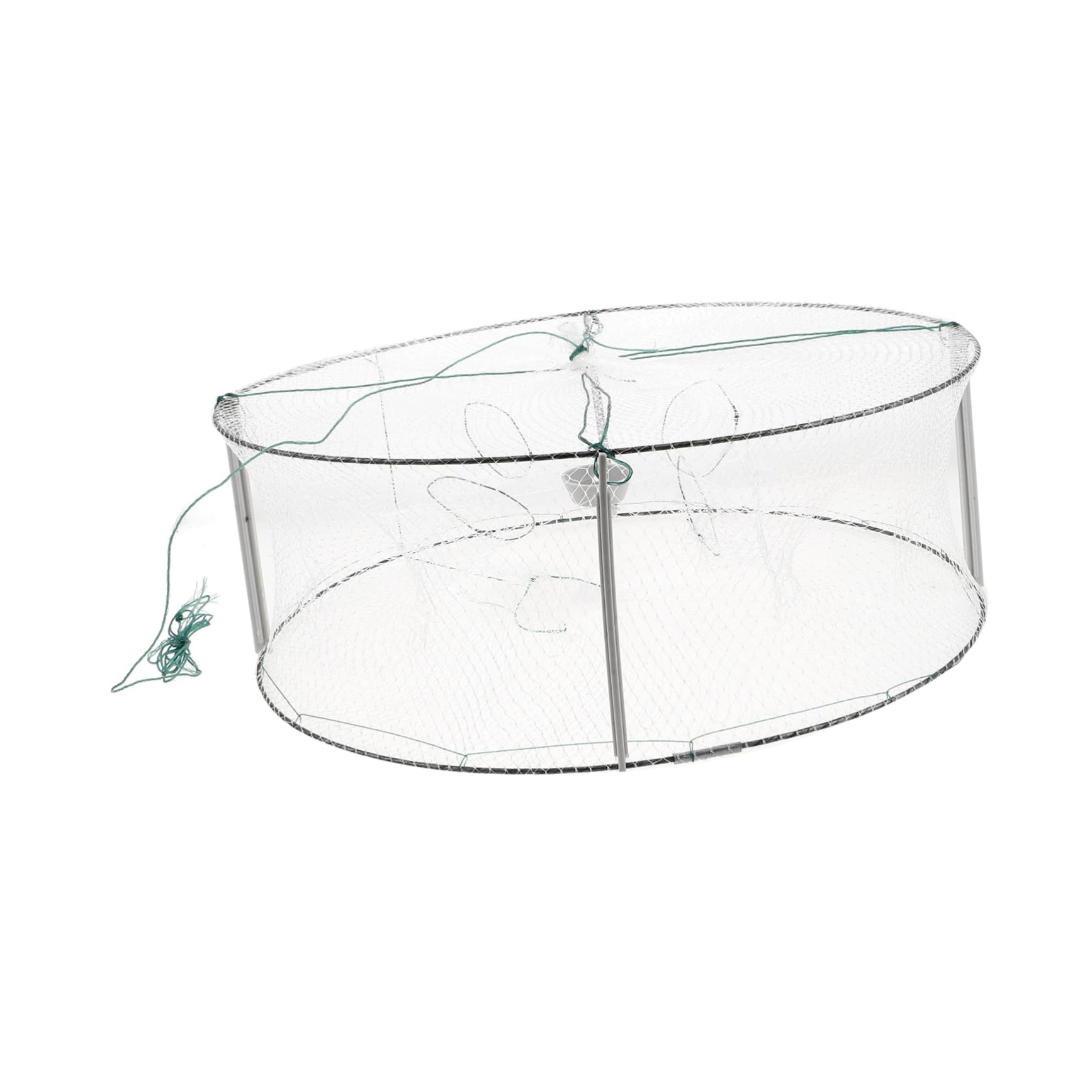 HONMEET Round Shrimp Crab Trap Net 4 Holes Stream Fishing Net Collapsible Minnow Trap for Freshwater/Aquarium Nets