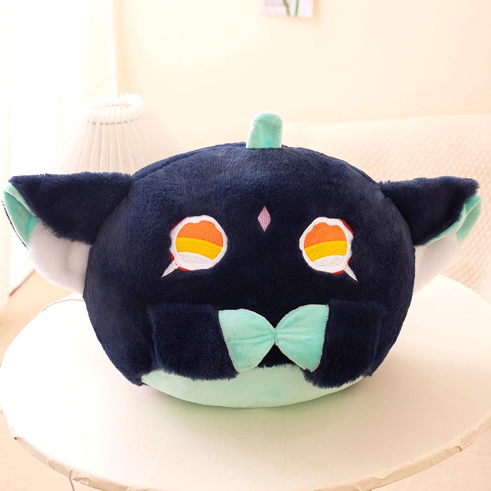 Genshin Impact Plush Plushie Pillow Xiao Cat Kawaii 15.7"/40cm Anime Figure Cute Soft Doll Cosplay Props for Game Fans Party Favor Birthday Decoration,Xiao Cat