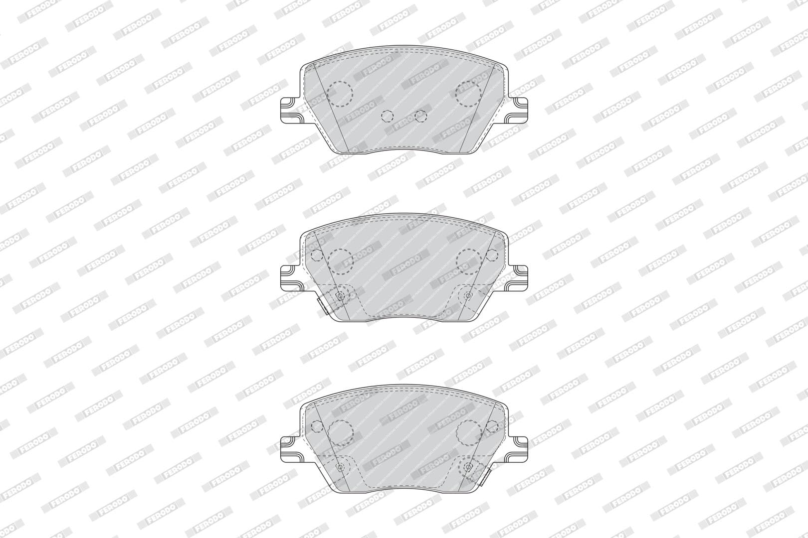 FERODO Plaquettes de freins avec indicateur d'usure Épaisseur 18,4mm avec accessoires FDB4799 Compatible avec FIAT Tipo 3/5 portes 356 Tipo Break 356 Tipo Berline 356