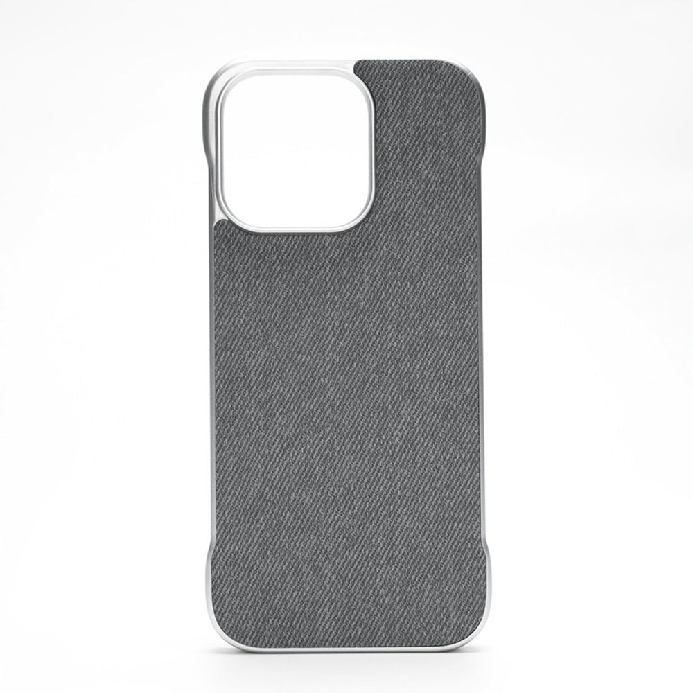 Étui de téléphone rétro iPhone 16 Pro Max coque rigide gris mat