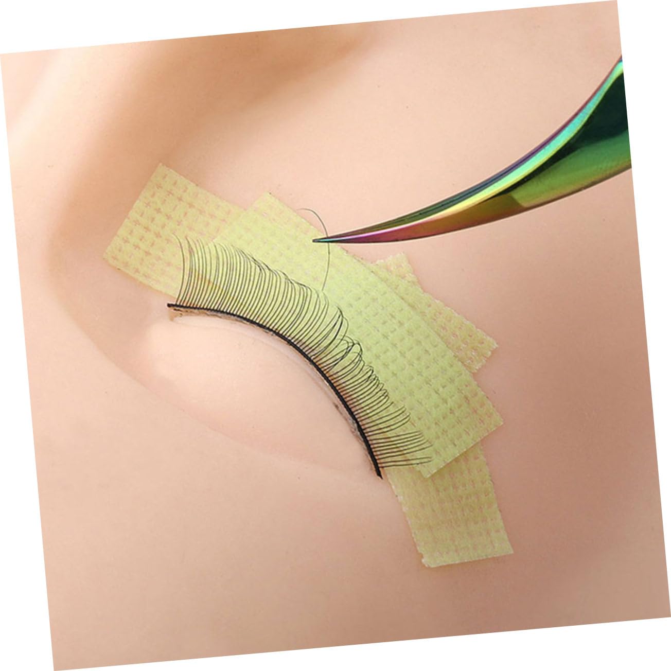 Mipcase 24rolls False Lashes Grafting Adhesive Tapes Elastic Eyelash Grafting Tape Skin-Friendly Extension Accessory