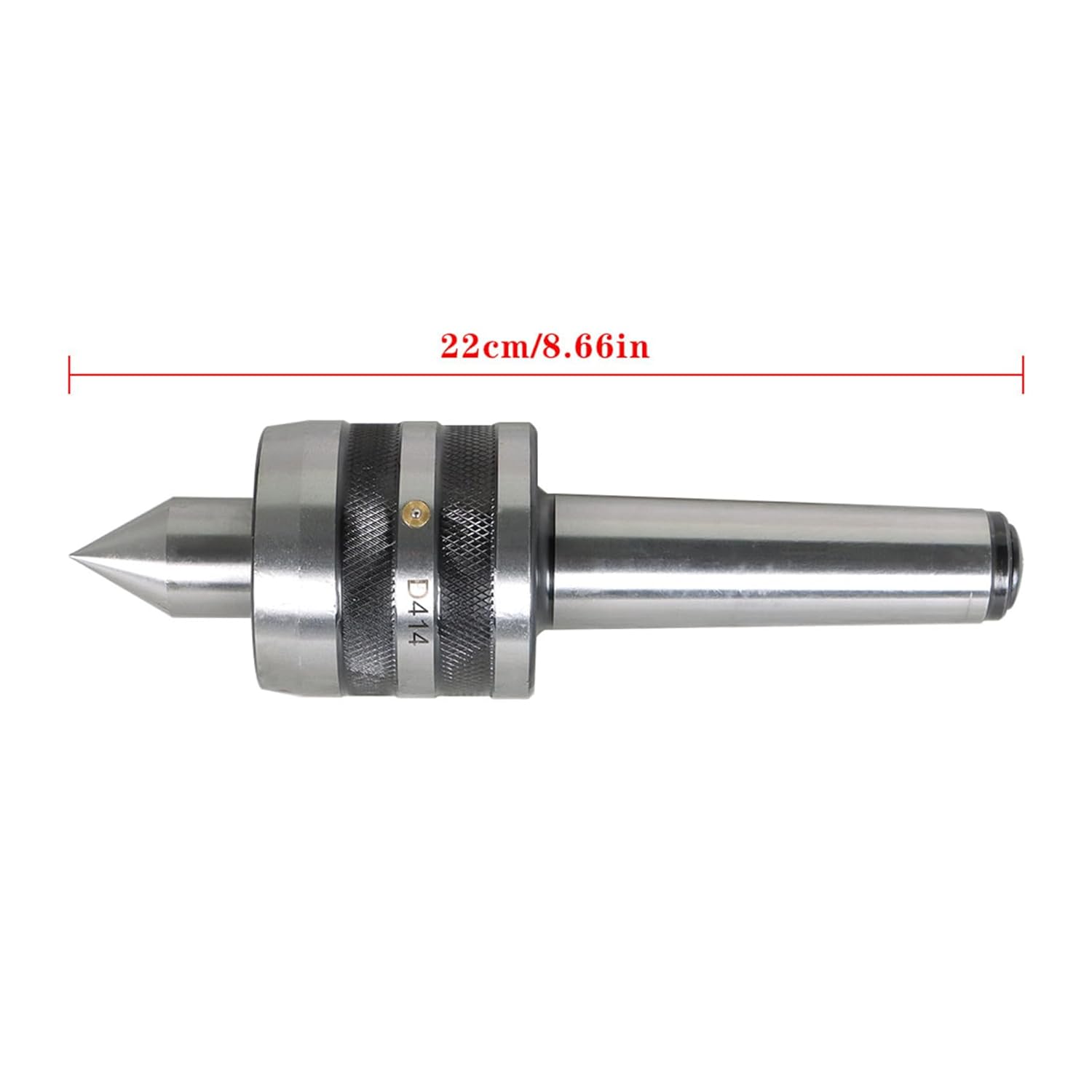 MT4 Live Center Morse Taper with 60 Degree Point, 1MT Triple Bearing Lathe Medium Duty Live Tailstock Center for High Speed Turning CNC Work