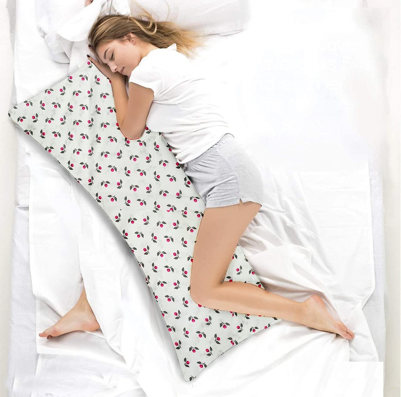 Pexmoon Pregnancy Full Body Maternity Pillow Support for Back, Hips, Legs, Belly a Pregnancy Must Haves, Maternity Pillows for Sleeping Ultra Soft Body Pillow Long Side Sleeper/Maternity/Pregnancy Pillow Pillows for Pregnant Women Made of 100% Cotton Soft Cover Shell with Soft Polyester Filling