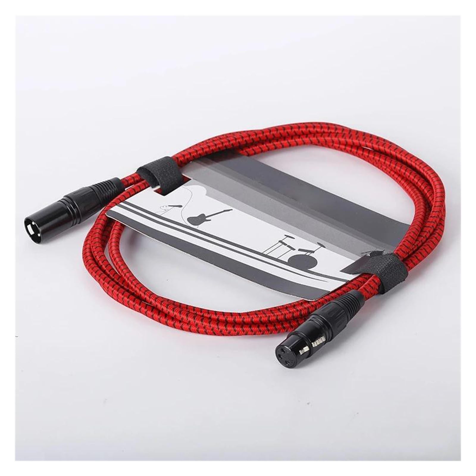 Cable de guitarra balanceado con interfaz de 3 pines macho a hembra apantallado para 3 metros cable de instrumento de guitarra
