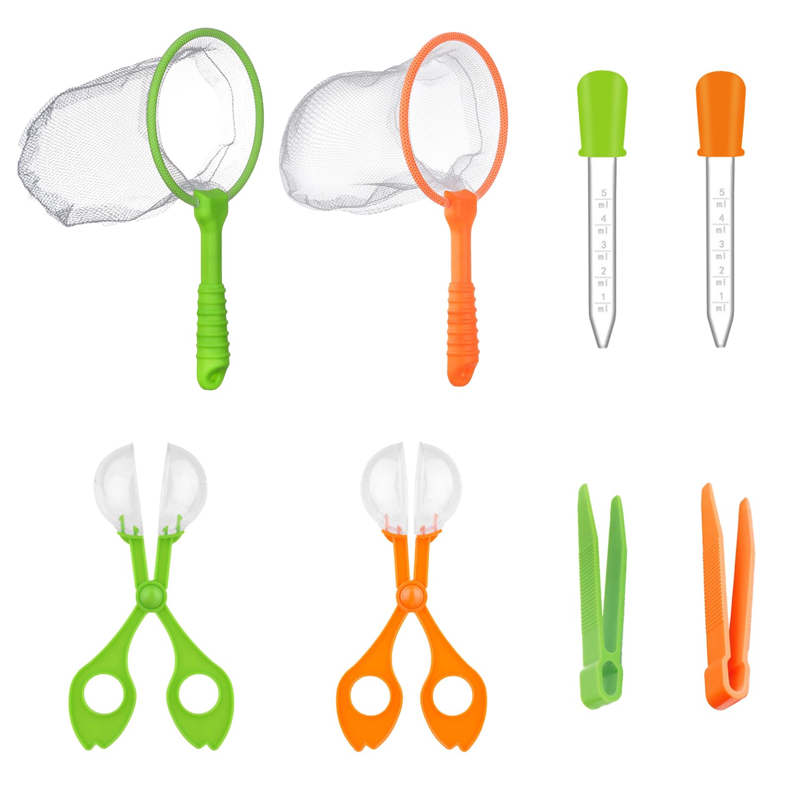 Insect Catcher Set,8pcs Bug Catcher for Kids,Insect Scissors Insect Catcher,Catching Tool,With Net,Insect Scissors,Tweezer,Toy for Adults and Children,For Nature Exploration Observation