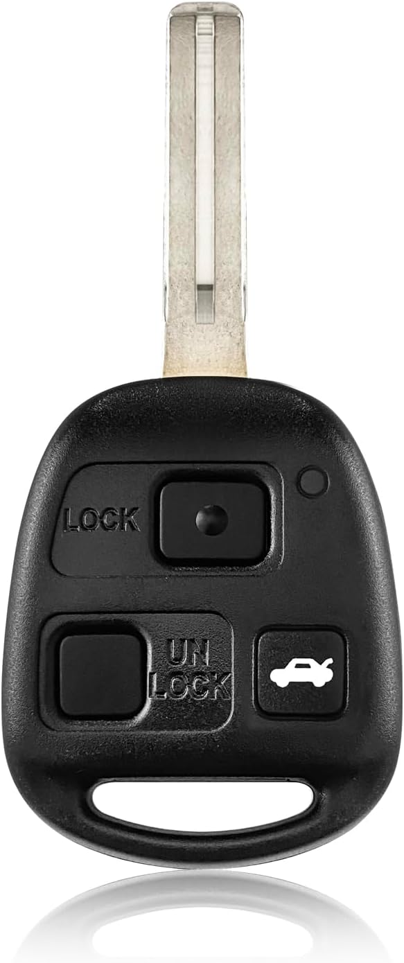 Replacement for 2001 2002 2003 2004 2005 2006 2007 2008 2009 2010 2011 Lexus ES330 LS430 SC430 Key Fob Remote Control HYQ12BBK 3 Buttons 315MHz