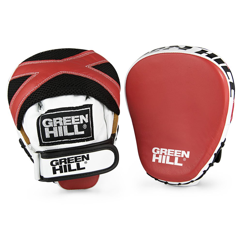 Guanti Da Allenamento Boxe Green Hill - Colpitori Professionali In Pelle Per Focus Mitt - Foto 8