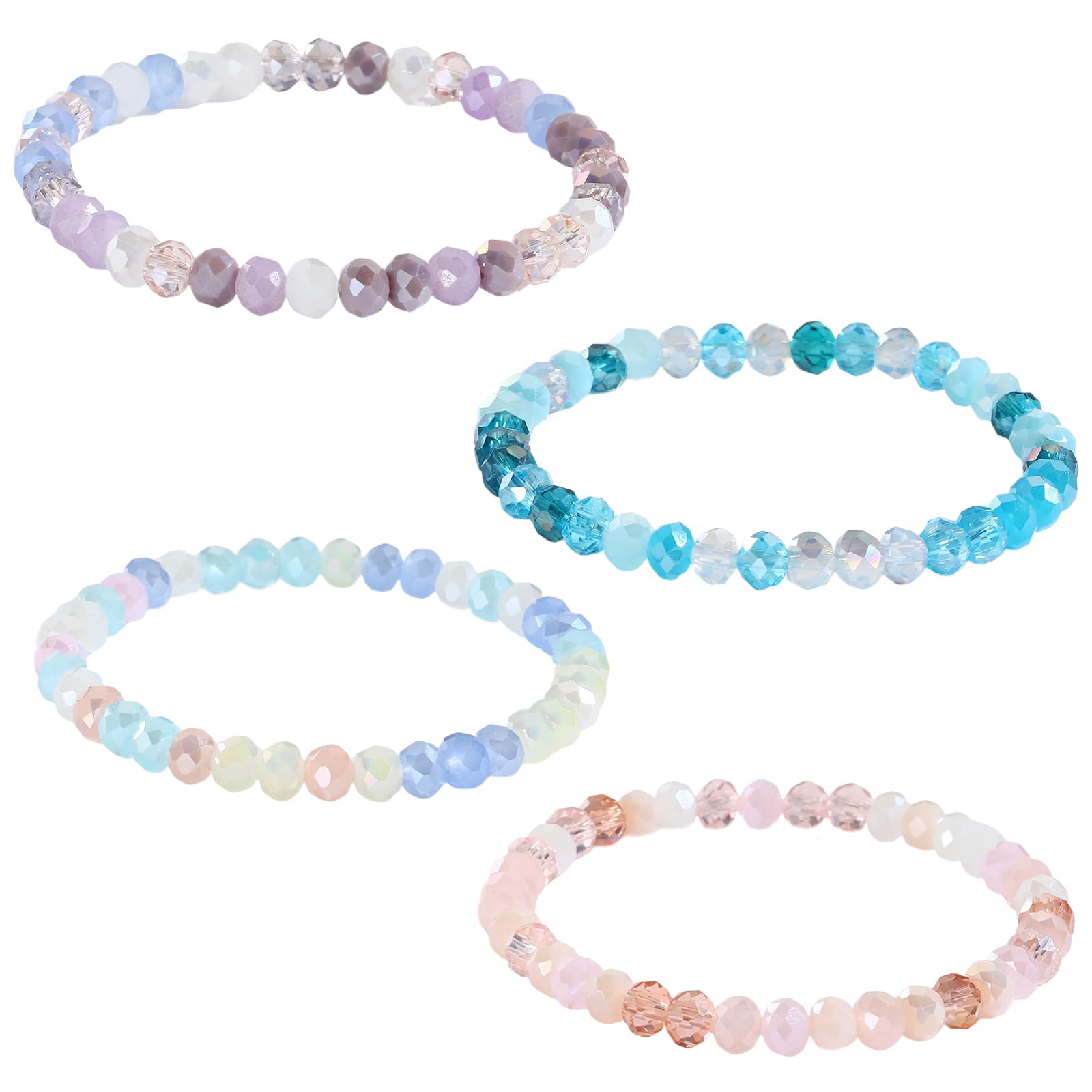 UYRVAPE Multistrato Cristallo Pietra Perline Bracciali per Le Donne