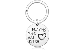 BFF Best Friend Christmas Gifts Keychain, I Fucking Miss You Bitch Keychain...