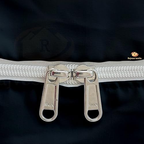 Miniatura 4 de Lujosa sábana bajera ajustable con cremallera, tamaño Queen, sábana bajera ajustable con cremallera de 12 pulgadas de profundidad, 600 hilos, 100%