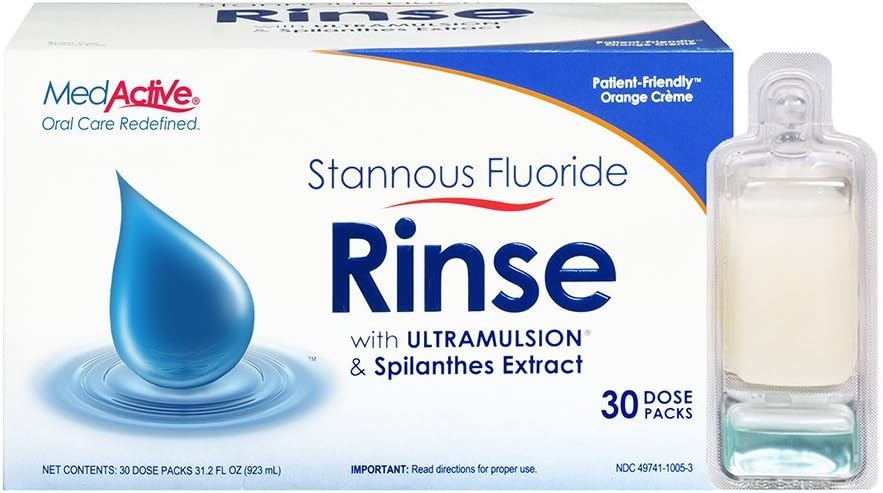 0.1% Stannous Fluoride Rinse with ULTRAMULSION® & Spilanthes Extract - Orange Creme (30-Pack)