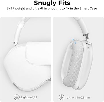 AHASTYLE Silicone Case Cover for AirPods Max Headphones (USB-C/Lightning)