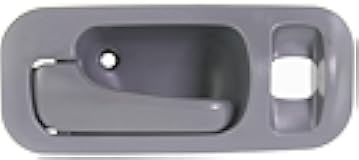 Evan-Fischer Interior Door Handle compatible with Honda Civic 92-95/ODYSSEY 95-97 Rear LH Inside Gray Plastic w/Hole w/Power Window Sedan