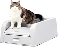 PetSafe ScoopFree Clumping Self-Cleaning Litter Box: Automatic Raking, Health Counter, 3x Odor Control for Multi-Cat Homes